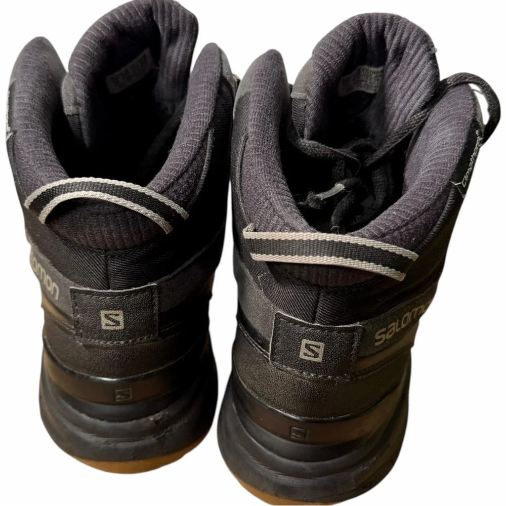 SALOMON Kaipo CS WP 2 Waterproof‎ Winter Boots Climashield Black Men’s 10.5